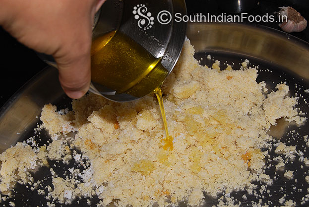 Break puttu add ghee mix well serve with banana