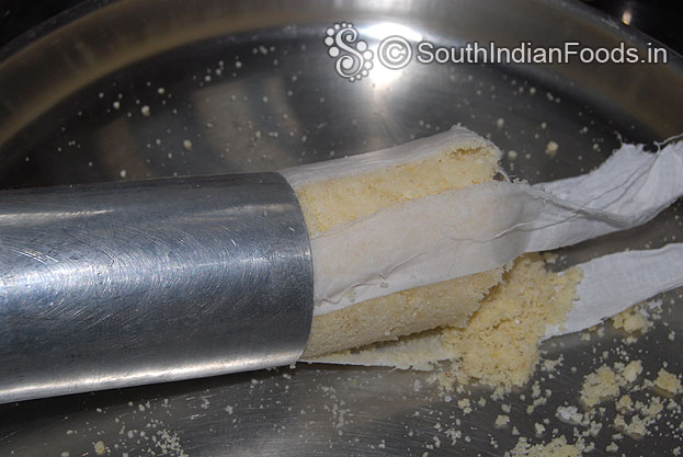 Take it out from puttu kuzhal
