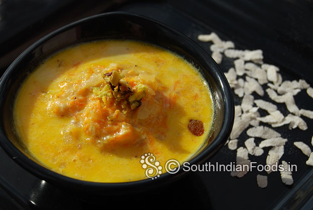 Poha carrot kheer
