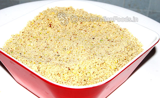 Badam milk mixture is ready