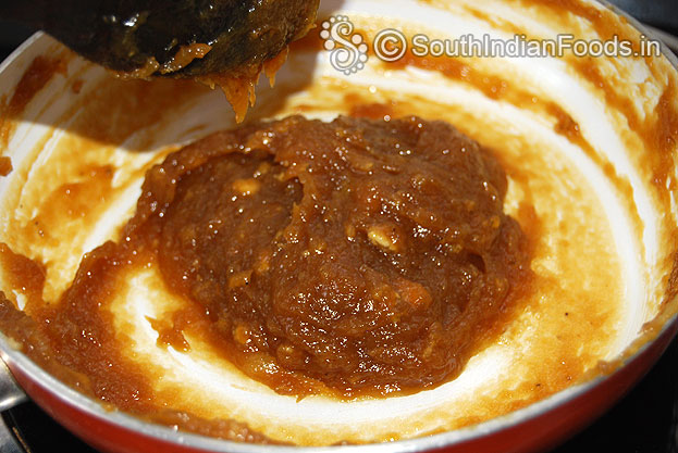 Banana halwa is almost done