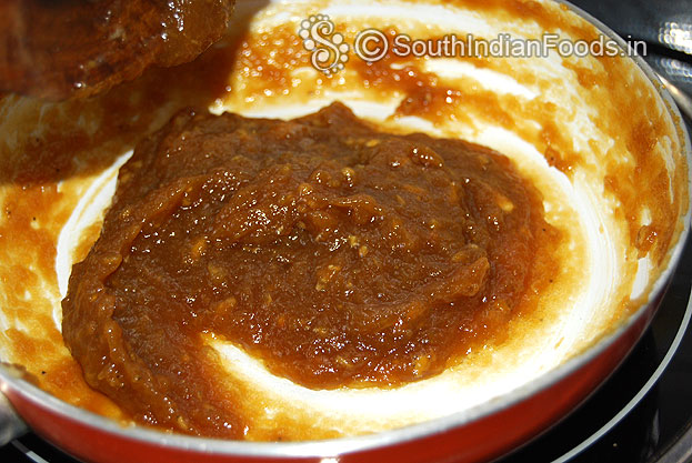 Stir well till the mixture start leaving the pan