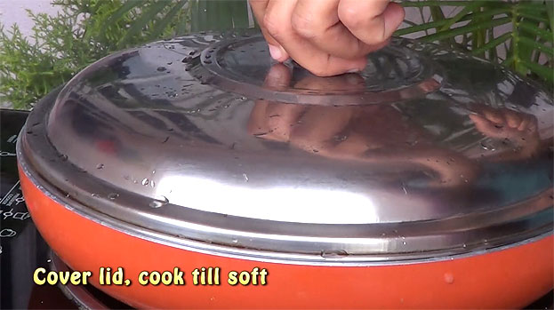 Cover lid cook till soft[Apr 10 min]