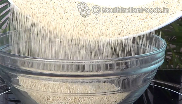 Transfer roasted barnyard millet to a bowl