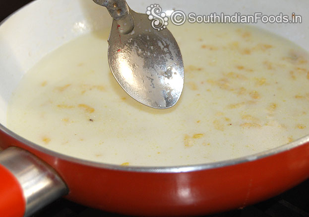 Add milk let it boil