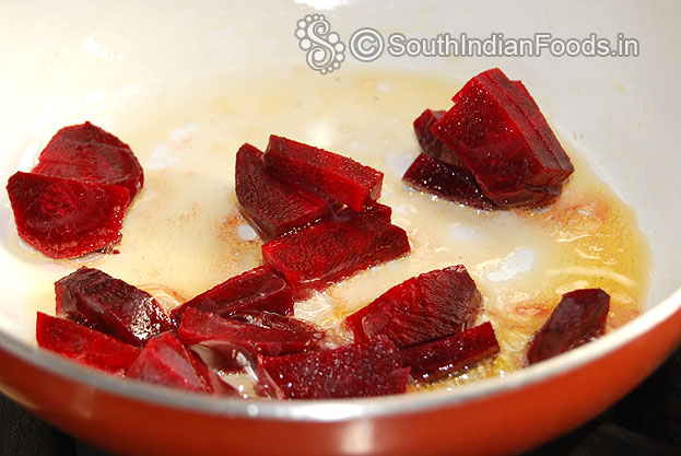 Ghee roast beetroot