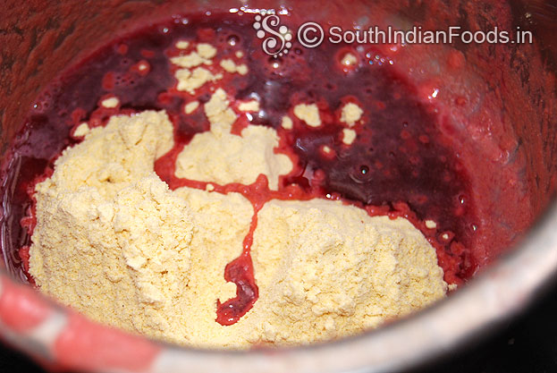 Add beet juice mix well