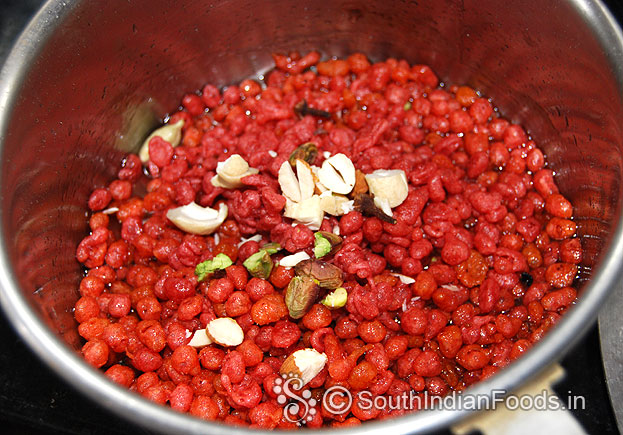 Add nuts & clove