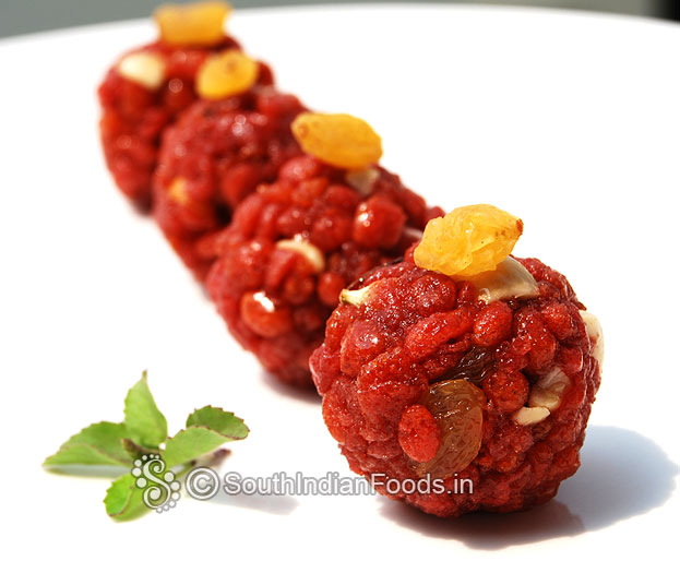 Beetroot laddu-Unique natural beet balls