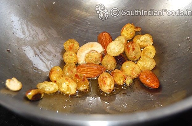 Ghee roast nuts & raisins