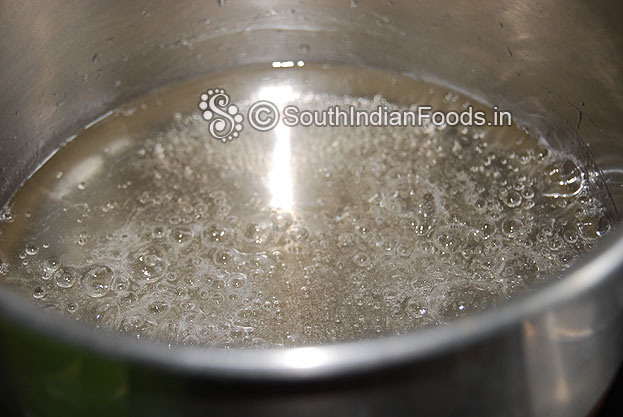 Sugar syrup is ready cut off heat