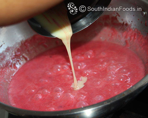 Add sweet condensed milk