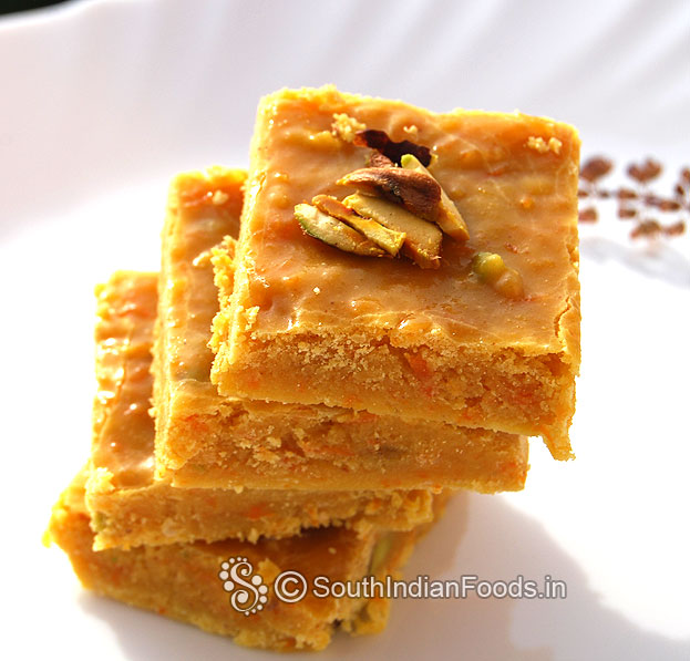 Carrot mysore pak