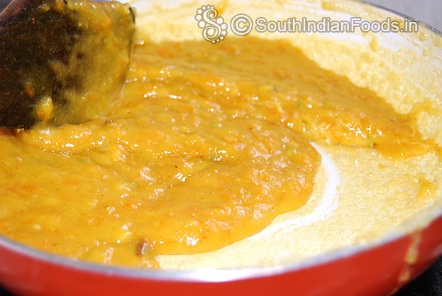 Now the mixture is ready cut off heat