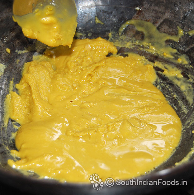 Cook till it thickens