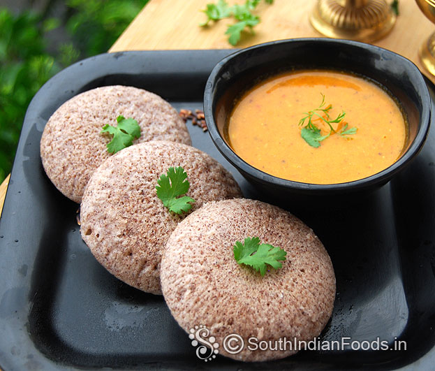 Black rice urad dal idli