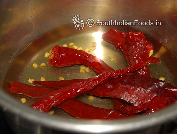 Boil water, add red chilli, leave it for 5 min then finely grind