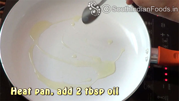 Heat 2 tbsp oil in a pan