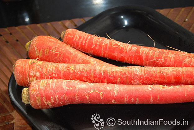 Wash carrots