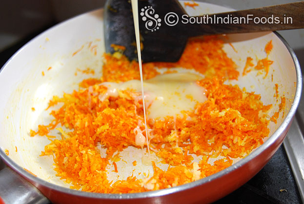 Add sweet condensed milk stir well