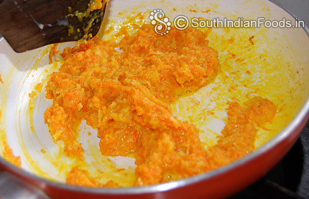 Stir continuously till thickens