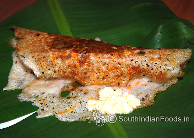 Carrot semolina dosa