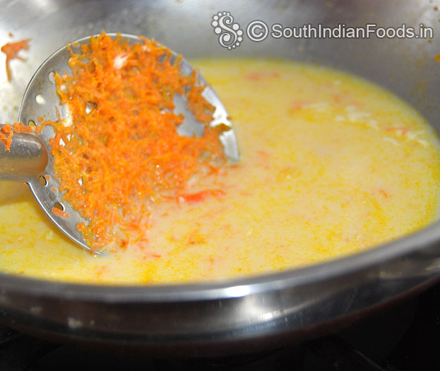 Add milk let it boil and cook