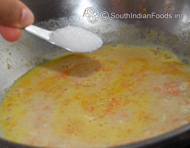 Add 1/4 cup sugar
