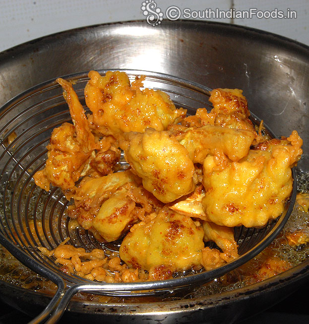 Now its ready, remove it from oil