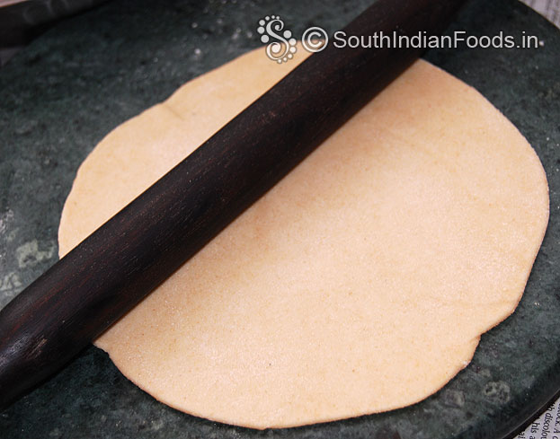 Raw chapati is ready