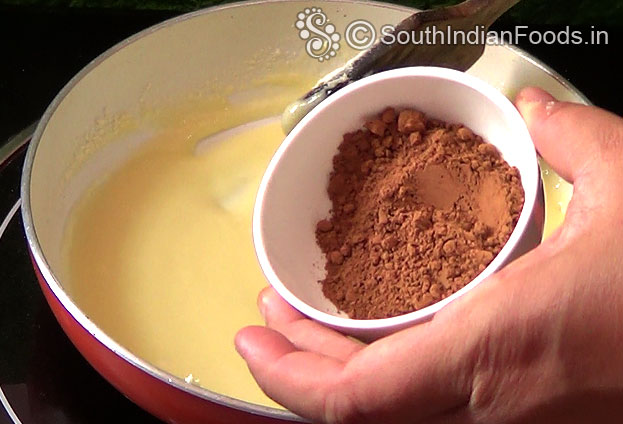 Add cocoa powder