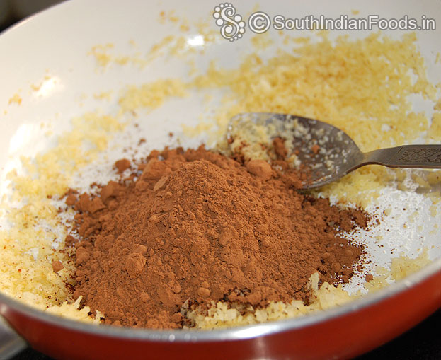 Add cocoa powder mix well