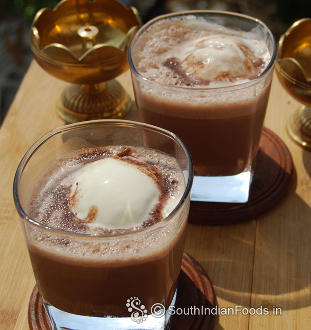 Easy chocolate milkshak