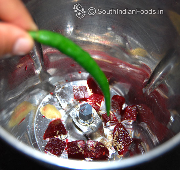 Add green chilli