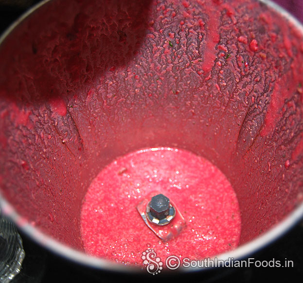 Spicy beet chaas ready