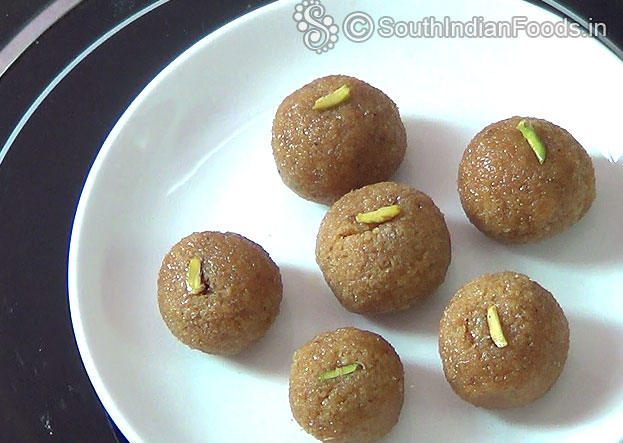Healthy coocnut jaggery laddu is ready