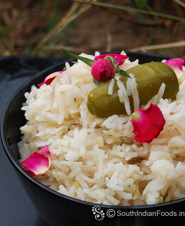 Healthy & simple coconut milk biryani ready