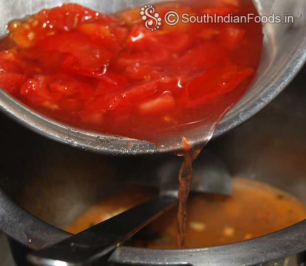 Add Tomato water