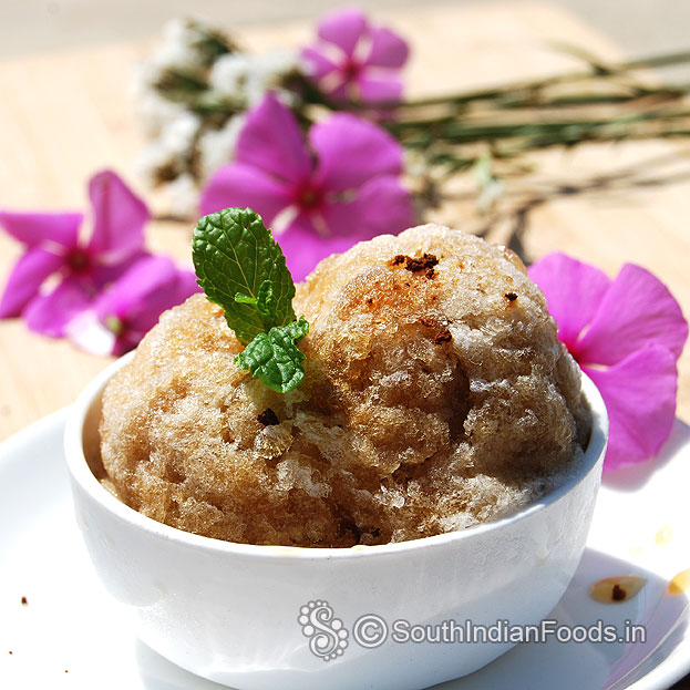 3 ingredient coffee granita, serve immediately