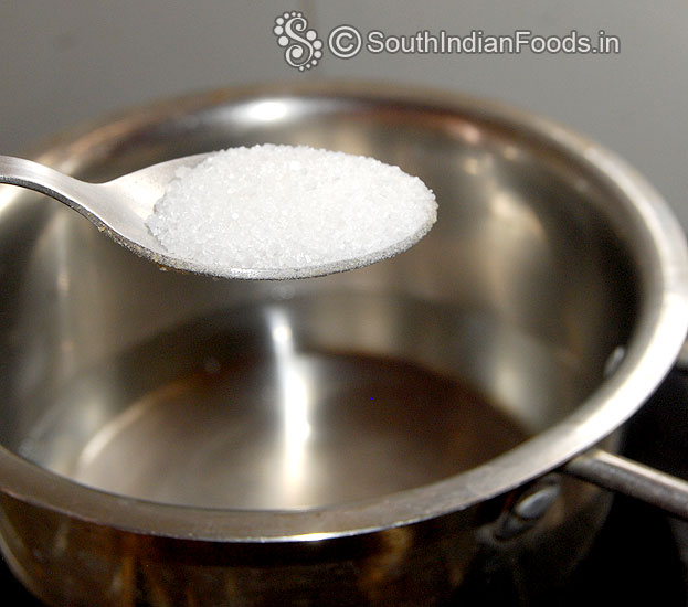 Add sugar [5 tbsp]