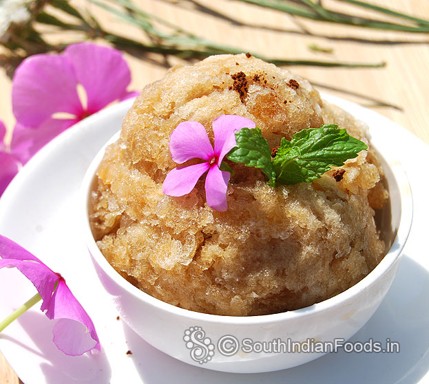 Perfect coffee granita