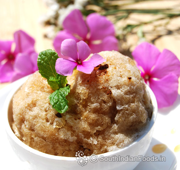 Easy coffee granita