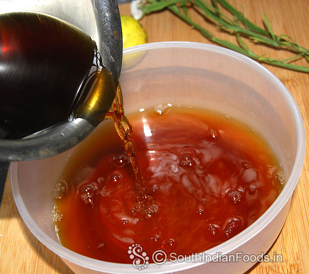 Pour coffee mixture