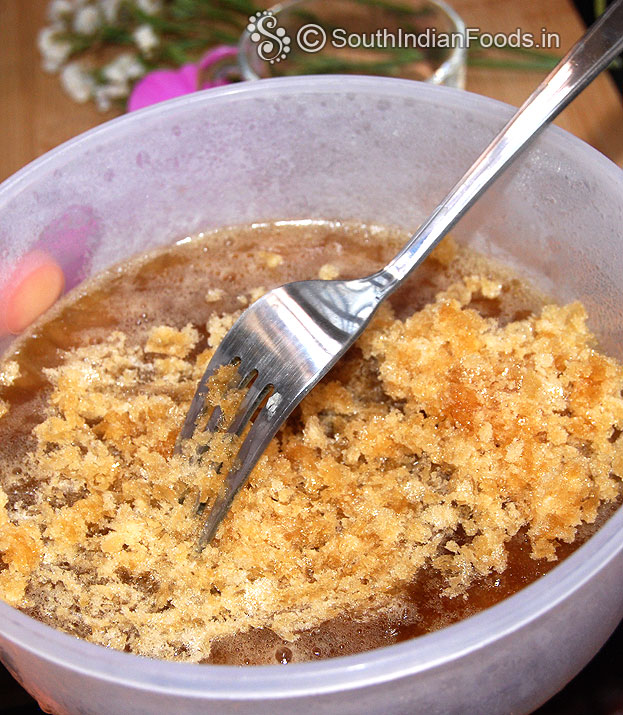 Scrap and stir well