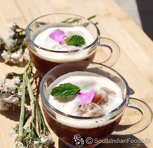 Fat free cold coffee