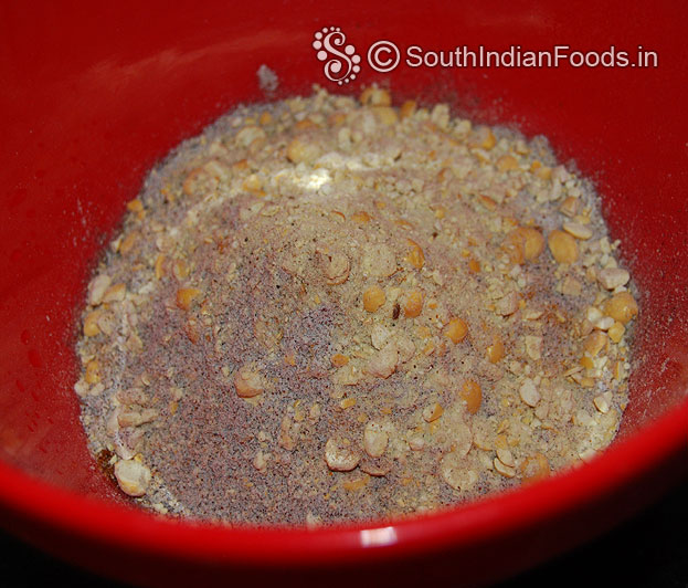 Add chutney gram flour