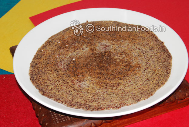 Kezhvaragu dosai is ready