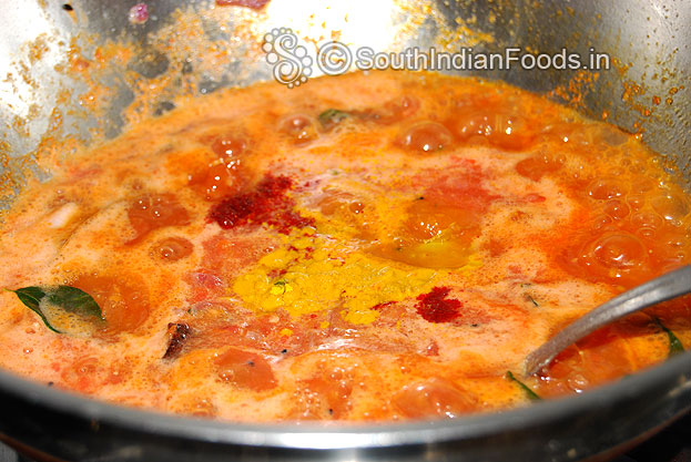 Add turmeric powder