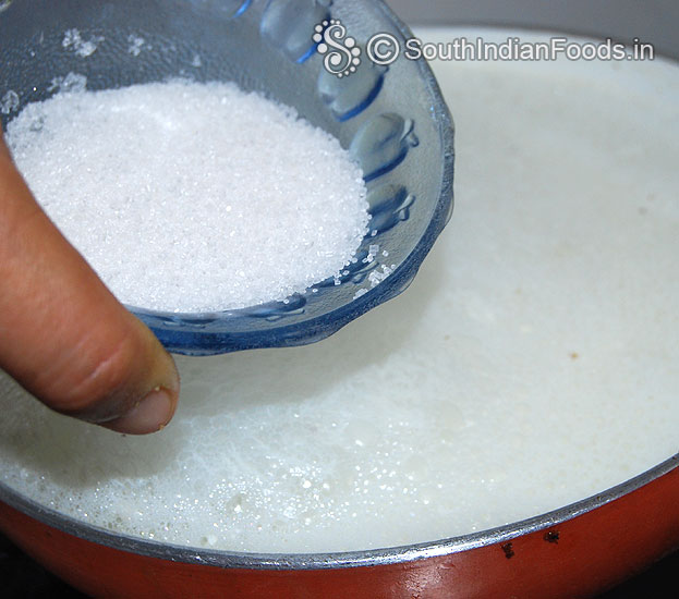 Add sugar