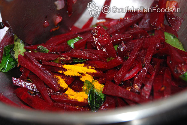 Add turmeric powder